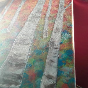 Orange Birch Forest 