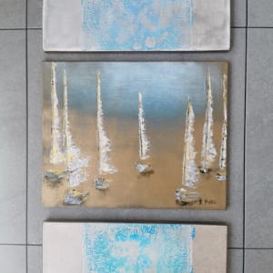 Shimmer Gold Light Blue 