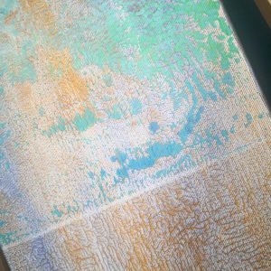 Periwinkle gold +Blue green mix 