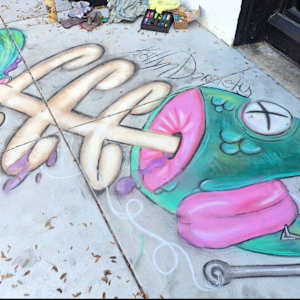 Live Chalk Art by Katlyn Dorriety, Image 1.