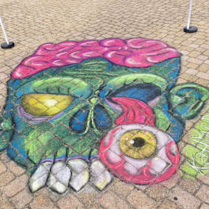 Live Chalk Art by Katlyn Dorriety, Image 1.