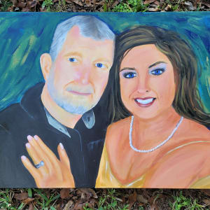 Custom Couple Portrait by Katlyn Dorriety 