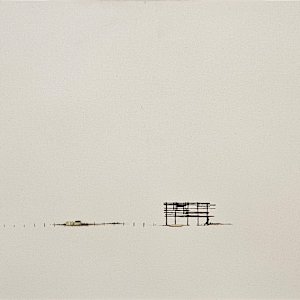 Texas Wind Damaged Billboard from Highpoints on the High Plains series by Patrick Kikut