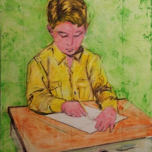 Boy at School Desk by Patrick Harris