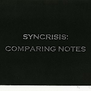 Syncrisis: Comparing Notes by Tony Crowley