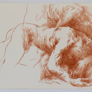 Untitled (Two Male Figures Sleeping) by Luis  Caballero