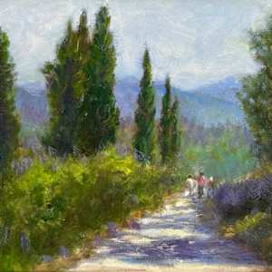 Sunlit Path in Umbria by Betty Huang, Image 4.