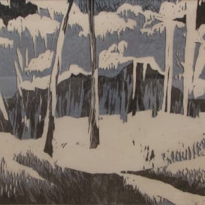 Winter Woodcut by Lisa Sutton 