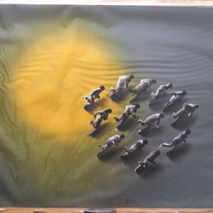 Eclipse, 2003 by Juan Genovés