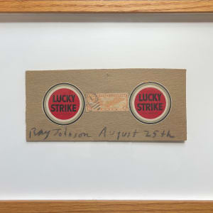 Lucky - Two Luckys and a United States 6 Cents Postage Stamp by Ray Johnson 