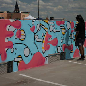 2022 Paintslingers Parking Garage Murals 