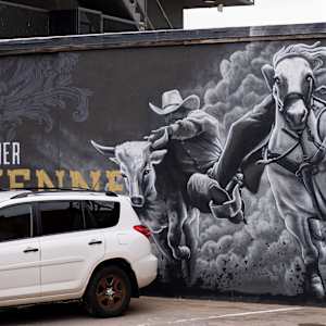 Courage - Downtowner/Paris West Mural by Jordan Dean 