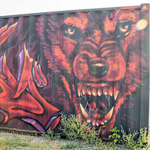 Container Murals @ The Railspur 