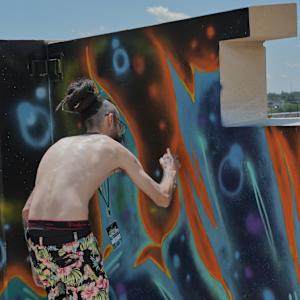 2023 Paintslingers Parking Garage Murals 