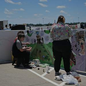 2023 Paintslingers Parking Garage Murals 