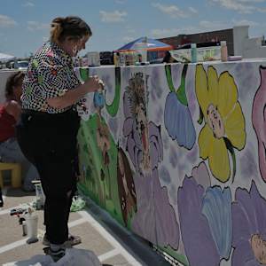 2023 Paintslingers Parking Garage Murals 