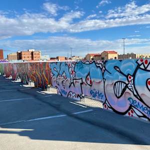2022 Paintslingers Parking Garage Murals  Image: *Archived thanks to Visit Cheyenne