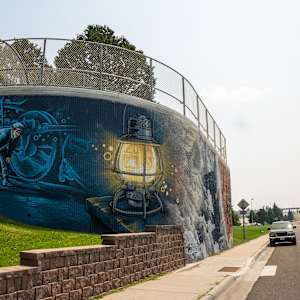 Cheyenne Rail History (W. Side of Viaduct) by Jordan Dean  Image: *Western side of Viaduct