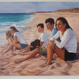 'A Beach Portrait' by Mia Laing 