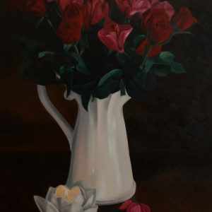 Red Roses By Candlelight by Mia Laing 