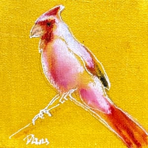Cardinals mini 4x4 by Denise Richard 