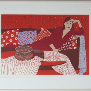 Woman on Sofa by Phyllis Sloane 