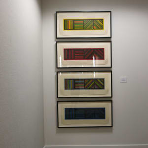 Bands (not straight) in Four Directions (Qty 4) by Sol LeWitt 