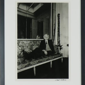 Andy Warhol in Paris Sofa (portrait) by Michael Childers
