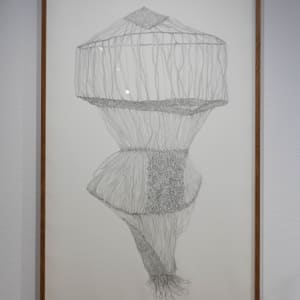 One clump of raffia reconstruction by Gala Porras-Kim  Image: Installation photo of "One clump of raffia reconstruction" by Gala Porras-Kim. Photo by Mikayla Whitmore.