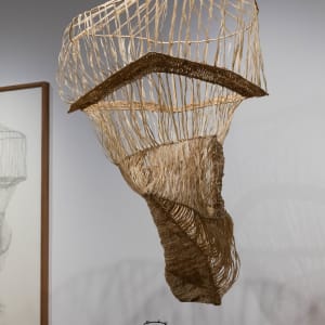 One clump of raffia reconstruction by Gala Porras-Kim  Image: Installation photo of "One clump of raffia reconstruction" by Gala Porras-Kim. Photo by Mikayla Whitmore.