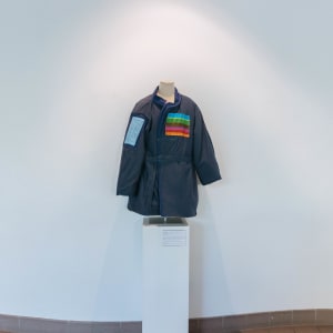 The Ice Next Time - Land and Water Authority Winter Jacket by Stephen Hendee  Image: Installation photo. Photo by Mikayla Whitmore.