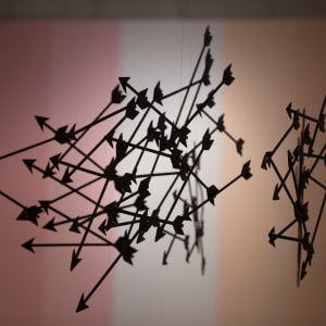 Flying Quiver by Andrew Schoultz  Image: Installation photo. Photo by Checko Salgado.