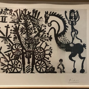 Ecuyére, Enfant, et Jongleur avec ses Ballons—Circus Rider, Child, and Juggler with Balloons (from the 347 Series) by Pablo Picasso 
