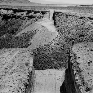 Michael Heizer's Double Negative, Mormon Mesa, Overton, Nevada, 1969 by Gianfranco Gorgoni