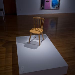 Weakness by Brian Zimmerman  Image: Installation image in "The Emotional Show" By Claire Hart.