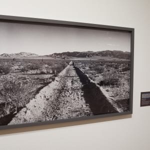 Walter De Maria's Las Vegas Piece, Desert Valley, 95 miles northeast of Las Vegas, Nevada, (view from within), 1969 by Gianfranco Gorgoni  Image: Installation image by Becca Schwartz/UNLV Creative Services.