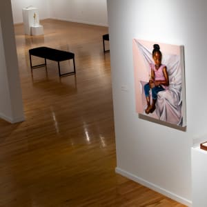 III (Three Wishbones in a Wood Box) by Lorna Simpson  Image: Installation image in "The Emotional Show" By Ali Fathollahi
.