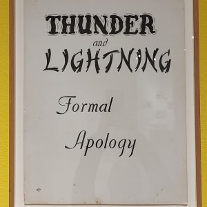 Thunder and Lightning Formal Apology by Unknown Artist 