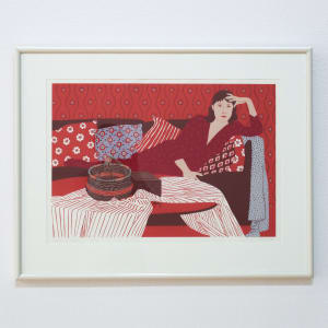 Woman on Sofa by Phyllis Sloane