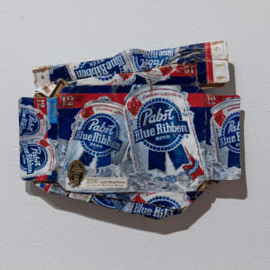 Pabst Blue Ribbon 12 Pack by Tom Pfannerstill  Image: Installation photo. Photo by Mikayla Whitmore.