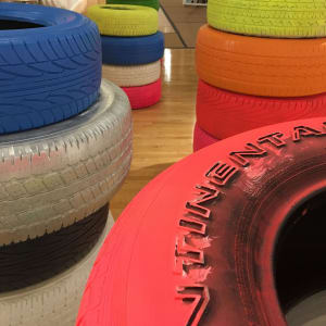 Seven Tire Mountain by Justin Favela, Jay Lynn Gomez  Image: Photo by Javier Sanchez