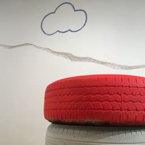 Seven Tire Mountain by Justin Favela, Jay Lynn Gomez  Image: Photo by Javier Sanchez