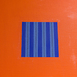Red & Blue Duet by Yoko Kondo Konopik  Image: Detail View Marjorie Barrick Museum of Art, Documentation by Krystal Ramirez