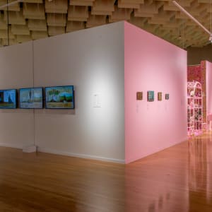Prayer for Restitution by John Jota Leaños  Image: John Jota Leaños, Prayer for Restitution, Installation View, Marjorie Barrick Museum of Art, Documentation by Krystal Ramirez