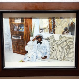 Resting My Eyes by Q'Shaundra James  Image: Q'shaundra James
"Resting My Eyes" (2021)
Oil on canvas paper
Courtesy the artist.