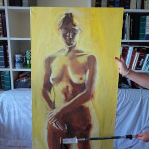 1165 Yellow Nude by Shirley Gittelsohn