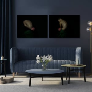 The Open Heart  Image: Acrylic diptych in interior