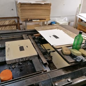 Lithography  Image: Process at Steindruckerei Wolfensberger Zurich
