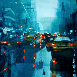 New York fading blue IV by Martin Köster 