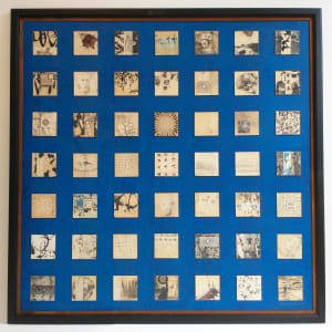 Glass Squares on Blue by Jim  Bertram